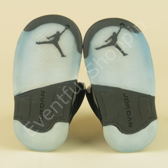 Nike Air Jordan 5 Retro OG TD Size 4C Black Metallic Reimagined Shoes HF3977-001 - Picture 8 of 10